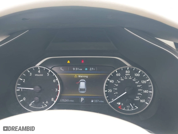 2015 Nissan Murano S with VIN 5N1AZ2MG1FN213009, listed as a IAAI auction lot 41365676 with 175,241 mi miles. Bid and sale history available at carsss.com. Image 7.