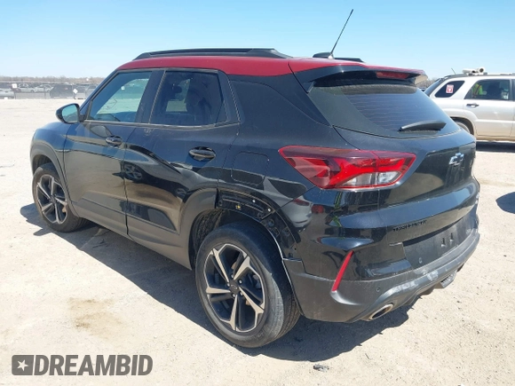 2021 Chevrolet TrailBlazer RS with VIN KL79MTSL3MB020223, listed as a IAAI auction lot 41790706 with 64,859 mi miles. Bid and sale history available at carsss.com. Image 3.