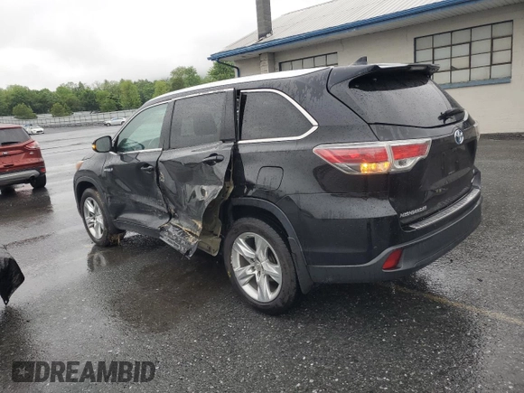 2015 Toyota Highlander Limited with VIN 5TDDCRFH9FS011045, listed as a Copart auction lot 55835605 with 160,639 mi miles and Salvage title. Bid and sale history available at DreamBid. Image 2.