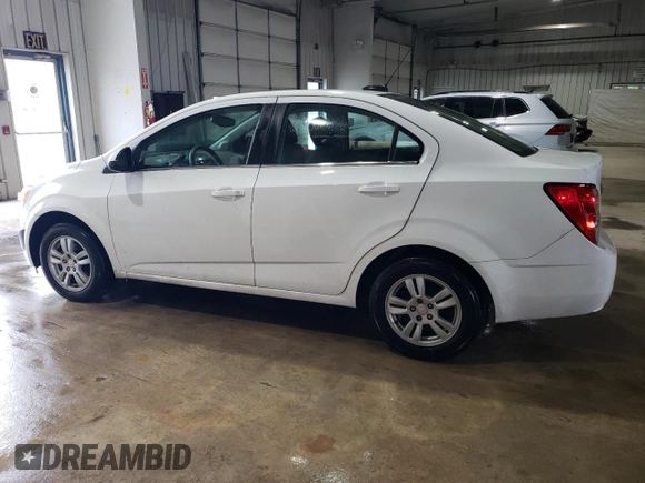 2015 Chevrolet Sonic LT with VIN 1G1JC5SGXF4126055, listed as a Copart auction lot 59579035 with 169,985 mi miles and Salvage title. Bid and sale history available at DreamBid. Image 2.