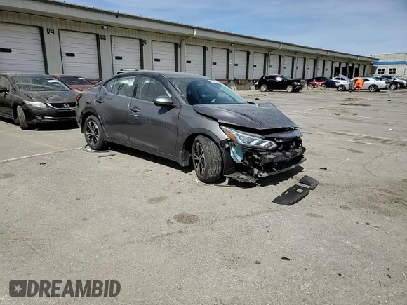 2021 Nissan Sentra SV with VIN 3N1AB8CVXMY258190, listed as a Copart auction lot 50016025 with 40,619 mi miles and Salvage Title. Bid and sale history available at DreamBid. Image 11.