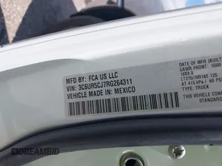 2024 Ram 2500 Tradesman с VIN 3C6UR5CJ7RG264311, выставлен на аукционе IAAI как лот 41761181 с пробегом 8 043 миль миль и . История ставок и продаж доступна на DreamBid. Изображение 9.