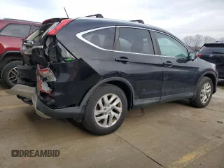 2015 Honda CR-V EX-L with VIN 2HKRM4H73FH604142, listed as a Copart auction lot 46516165 with 124,719 mi miles and Salvage Title. Bid and sale history available at carsss.com. Image 3.