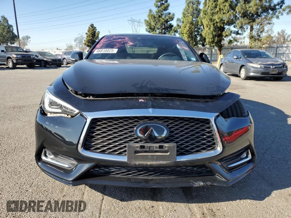 2019 Infiniti Q60 Luxe with VIN JN1EV7EL8KM290926, listed as a Copart auction lot 46810025 with 46,848 mi miles and Salvage Title. Bid and sale history available at DreamBid. Image 5.