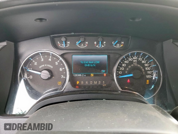 2014 Ford F-150 XL with VIN 1FTFW1ET3EKE64106, listed as a Copart auction lot 54789065 with 126,386 mi miles and Salvage title. Bid and sale history available at DreamBid. Image 9.