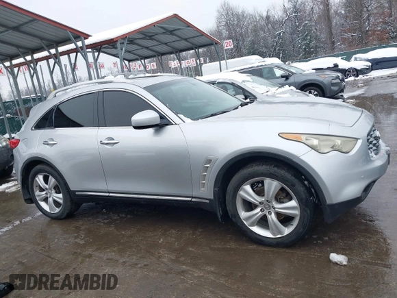 2010 Infiniti FX35 with VIN JN8AS1MW8AM850931, listed as a IAAI auction lot 41565434 with 166,160 mi miles. Bid and sale history available at carsss.com. Image 14.