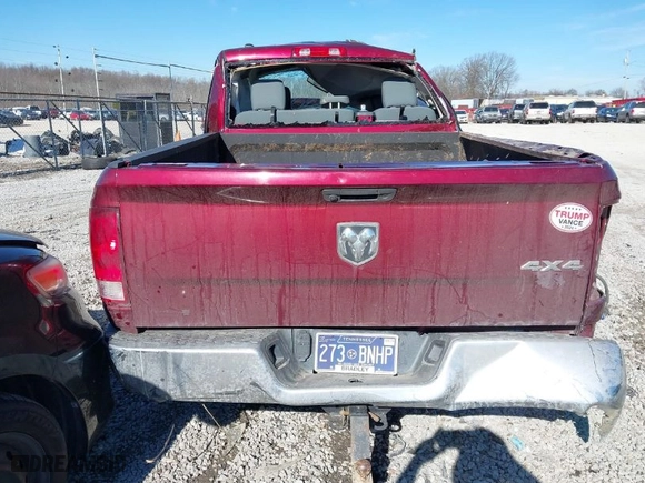 2018 Ram 1500 Express with VIN 1C6RR7FT8JS344020, listed as a IAAI auction lot 41344914 with 1 mi miles. Bid and sale history available at carsss.com. Image 15.
