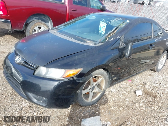 2008 Honda Civic Cpe LX with VIN 2HGFG12608H545783, listed as a IAAI auction lot 41967603 with 0 mi miles. Bid and sale history available at carsss.com. Image 2.