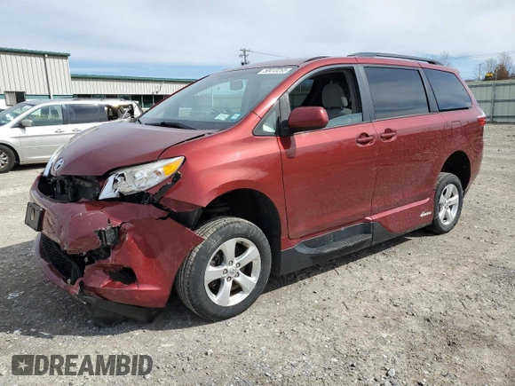 2017 Toyota Sienna LE Auto Access Seat with VIN 5TDKZ3DC2HS814633, listed as a Copart auction lot 50413255 with 56,454 mi miles and Salvage Title. Bid and sale history available at carsss.com. Image 1.