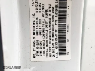 2015 Honda Accord Sedan EX-L with VIN 1HGCR3F80FA007391, listed as a Copart auction lot 51086995 with 170,180 mi miles and Salvage Title. Bid and sale history available at carsss.com. Image 12.
