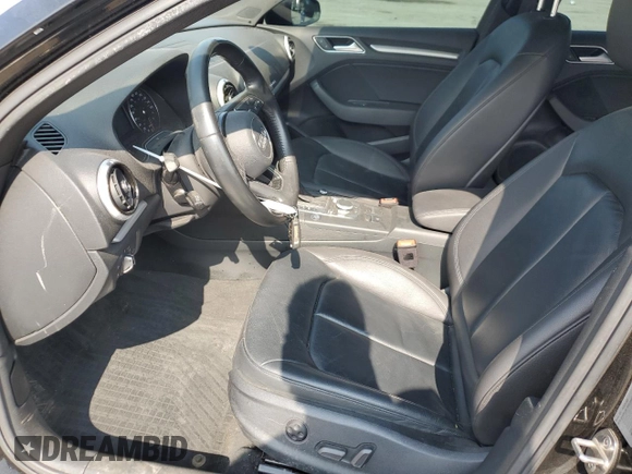 2017 Audi A3 Sedan Premium with VIN WAUB8GFF0H1020712, listed as a Copart auction lot 56914544 with 64,628 mi miles. Bid and sale history available at carsss.com. Image 7.