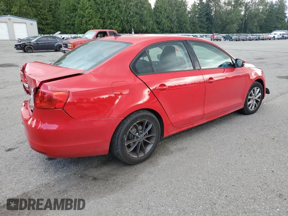 2012 Volkswagen Jetta SE with VIN 3VWDP7AJ8CM451446, listed as a Copart auction lot 61433295 with 134,196 mi miles and Salvage title. Bid and sale history available at DreamBid. Image 3.