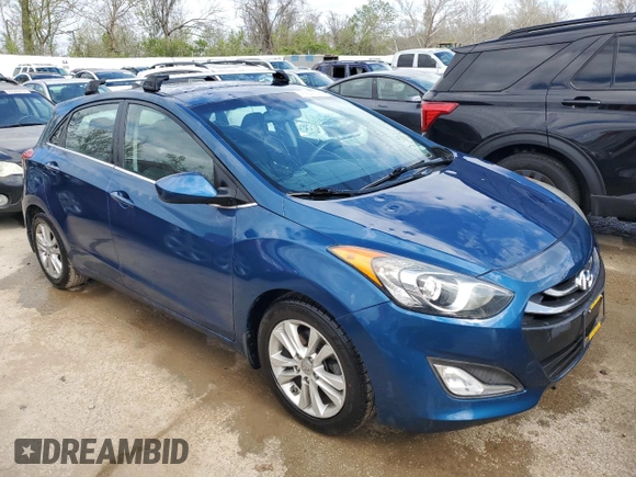 2013 Hyundai Elantra GT with VIN KMHD35LE8DU146248, listed as a Copart auction lot 49244324 with 125,361 mi miles and Salvage Title. Bid and sale history available at carsss.com. Image 4.
