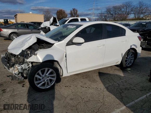 2012 Mazda 3 i Grand Touring with VIN JM1BL1W74C1664536, listed as a Copart auction lot 82973564 with 121,758 mi miles and Salvage Title. Bid and sale history available at carsss.com. Image 1.