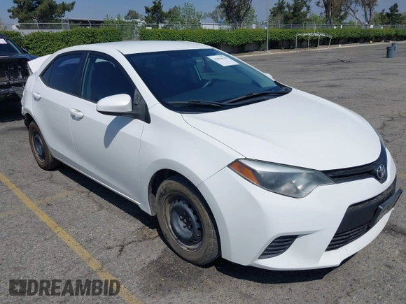 2016 Toyota Corolla L with VIN 5YFBURHE3GP542713, listed as a IAAI auction lot 42094420 with 172,194 mi miles and . Bid and sale history available at DreamBid. Image 1.