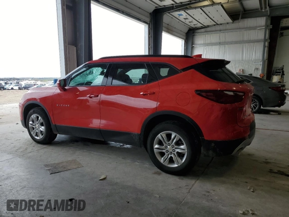 2020 Chevrolet Blazer LT z VIN 3GNKBHRS9LS600784, wystawiony jako Copart lot #54548065 z przebiegiem 51 418 mil mil oraz Szkoda całkowita • Salvage title. Historia ofert i sprzedaży dostępna na DreamBid. Obrazek 2.