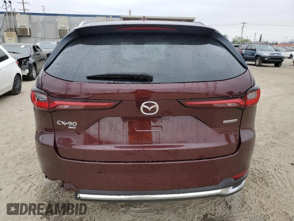 2024 Mazda CX-90 Premium z VIN JM3KKDHD8R1113467, wystawiony jako Copart lot #59140195 z przebiegiem 10 267 mil mil oraz Szkody całkowita. Historia ofert i sprzedaży dostępna na DreamBid. Obrazek 6.