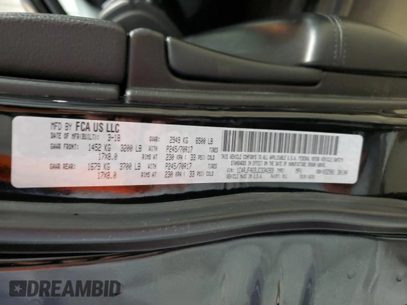 2018 Jeep Grand Cherokee Laredo E with VIN 1C4RJFAG9JC334269, listed as a Copart auction lot 48787655 with 38,271 mi miles and Clean title. Bid and sale history available at DreamBid. Image 13.