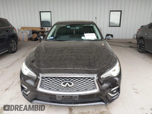 2023 Infiniti Q50 Luxe with VIN JN1EV7BPXPM512588, listed as a IAAI auction lot 41819661 with 30,817 mi miles and . Bid and sale history available at DreamBid. Image 6.