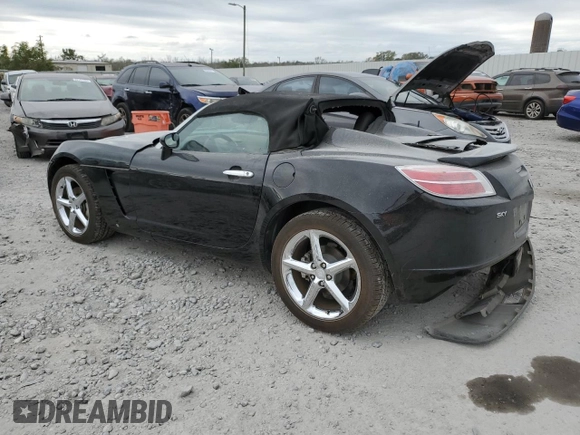 2007 Saturn Sky with VIN 1G8MB35B07Y138781, listed as a Copart auction lot 79624964 with 45,298 mi miles and Salvage Title. Bid and sale history available at DreamBid. Image 2.