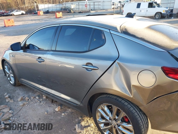 2014 Kia Optima SX Turbo with VIN 5XXGR4A62EG272392, listed as a IAAI auction lot 41236920 with 189,504 mi miles and . Bid and sale history available at DreamBid. Image 14.