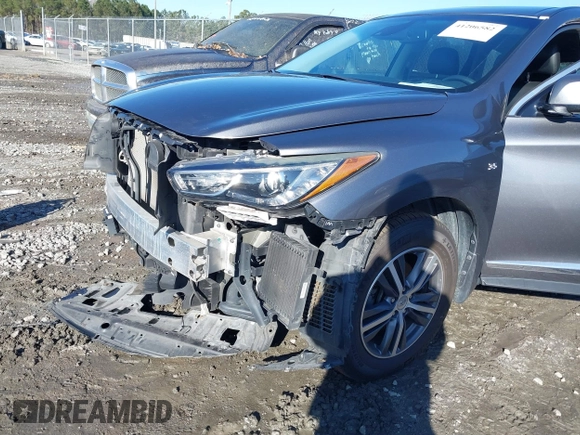 2019 Infiniti QX60 LUXE with VIN 5N1DL0MN7KC532048, listed as a IAAI auction lot 41206582 with 77,675 mi miles. Bid and sale history available at carsss.com. Image 18.