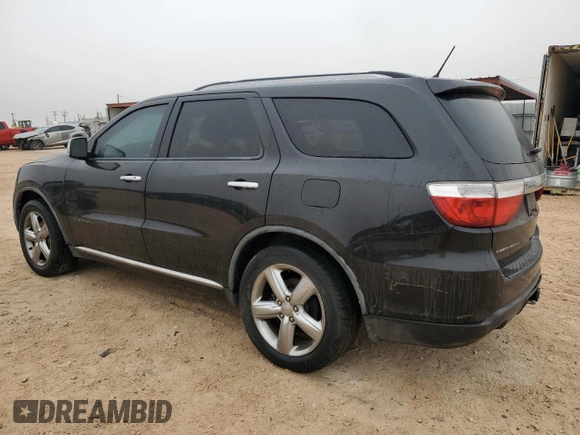 2012 Dodge Durango Citadel with VIN 1C4SDHET7CC180918, listed as a Copart auction lot 42714145 with 211,502 mi miles and Salvage title. Bid and sale history available at DreamBid. Image 2.