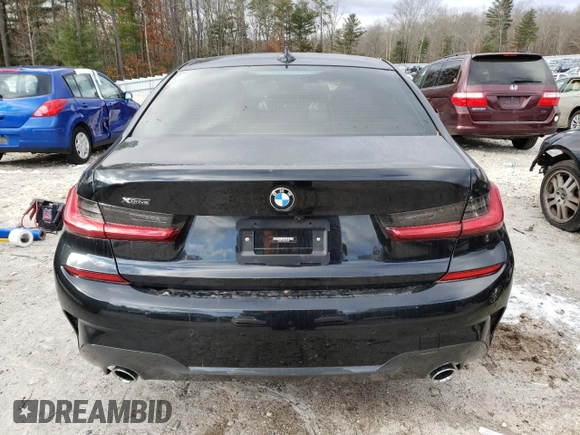 2020 BMW 3 Series 330i xDrive with VIN 3MW5R7J03L8B43762, listed as a Copart auction lot 65129272 with 12,900 mi miles. Bid and sale history available at carsss.com. Image 6.