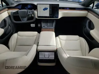 2021 Tesla Model S Plaid with VIN 5YJSA1E6XMF455390, listed as a Copart auction lot 47919105 with 23,522 mi miles and Salvage title. Bid and sale history available at DreamBid. Image 8.