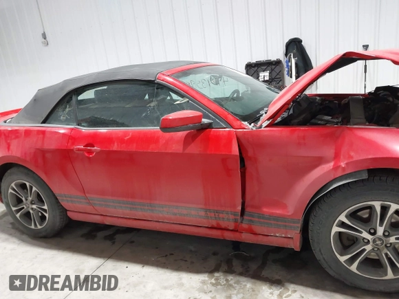 2014 Ford Mustang V6 with VIN 1ZVBP8EM1E5272367, listed as a IAAI auction lot 41543598 with 76,847 mi miles. Bid and sale history available at carsss.com. Image 13.