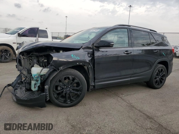 2019 GMC Terrain SLE z VIN 3GKALTEV0KL360784, wystawiony jako Copart lot #54321905 z przebiegiem 96 056 mil mil oraz Szkoda całkowita • Salvage title. Historia ofert i sprzedaży dostępna na DreamBid. Obrazek 1.