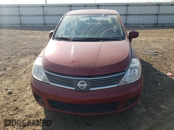 2008 Nissan Versa 1.8 S with VIN 3N1BC11E58L417857, listed as a Copart auction lot 70824094 with 163,032 mi miles and Salvage Title. Bid and sale history available at carsss.com. Image 5.