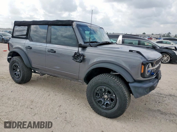 2022 Ford Bronco с VIN 1FMEE5DP9NLA72991, выставлен на аукционе Copart как лот 56551355 с пробегом 2 692 миль миль и Списание • Salvage title. История ставок и продаж доступна на DreamBid. Изображение 4.