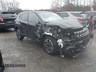 2023 Jeep Compass Limited with VIN 3C4NJDCN8PT512863, listed as a IAAI auction lot 41197075 with 29,216 mi miles and . Bid and sale history available at DreamBid. Image 1.