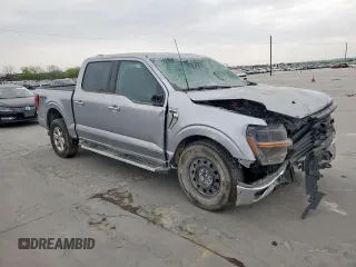2024 Ford F-150 XLT with VIN 1FTFW3LD5RFA48810, listed as a Copart auction lot 51587015 with 16,684 mi miles and Clean Title. Bid and sale history available at carsss.com. Image 4.