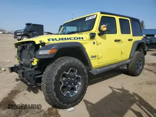 2023 Jeep Wrangler Rubicon z VIN 1C4JJXR61PW524833, wystawiony jako Copart lot #48577425 z przebiegiem 29 319 mil mil oraz Nie do naprawy • Non repairable. Historia ofert i sprzedaży dostępna na DreamBid. Obrazek 1.