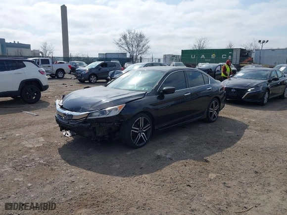 2016 Honda Accord Sedan Sport with VIN 1HGCR2F5XGA104728, listed as a IAAI auction lot 41794259 with 122,081 mi miles. Bid and sale history available at carsss.com. Image 2.