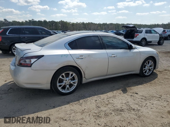 2013 Nissan Maxima SV with VIN 1N4AA5AP8DC846946, listed as a Copart auction lot 48225725 with 121,441 mi miles and Clean Title. Bid and sale history available at DreamBid. Image 3.