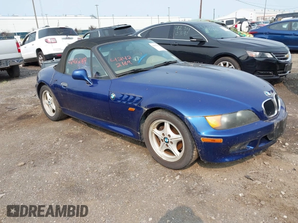 1996 BMW 3 Series Z3 1.9 z VIN 4USCH7327TLB72781, wystawiony jako IAAI lot #42422169 z przebiegiem Nie podano mil oraz . Historia ofert i sprzedaży dostępna na DreamBid. Obrazek 1.