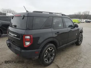 2021 Ford Bronco Sport Outer Banks with VIN 3FMCR9C60MRB40509, listed as a Copart auction lot 43172585 with 44,303 mi miles and Salvage title. Bid and sale history available at DreamBid. Image 3.