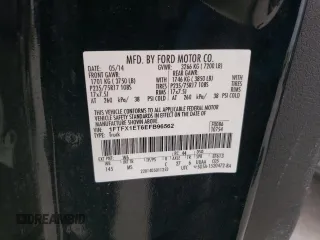 2014 Ford F-150 XL with VIN 1FTFX1ET6EFB96562, listed as a Copart auction lot 50965945 with 0 mi miles and Salvage Title. Bid and sale history available at carsss.com. Image 12.