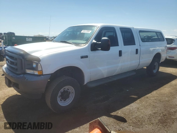 2004 Ford F-250 XL with VIN 1FTNW21L94EC37720, listed as a Copart auction lot 55412095 with 145,255 mi miles and Salvage title. Bid and sale history available at DreamBid. Image 1.