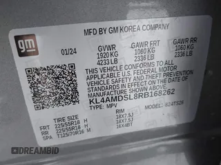 2024 Buick Encore GX Sport Touring z VIN KL4AMDSL8RB168262, wystawiony jako IAAI lot #41584855 z przebiegiem 13 337 mil mil oraz . Historia ofert i sprzedaży dostępna na DreamBid. Obrazek 9.