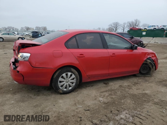 2012 Volkswagen Jetta Sedan S w/Sunroof with VIN 3VW2K7AJXCM305281, listed as a Copart auction lot 86069074 with 178,953 mi miles and Salvage Title. Bid and sale history available at carsss.com. Image 3.
