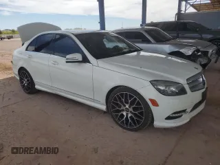 2011 Mercedes-Benz C with VIN WDDGF5EB2BA507943, listed as a Copart auction lot 52599975 with 123,581 mi miles and Salvage Title. Bid and sale history available at carsss.com. Image 4.