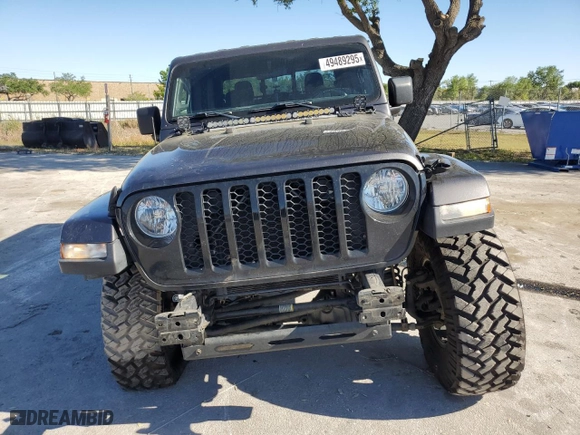 2021 Jeep Gladiator Willys with VIN 1C6HJTAGXML525866, listed as a Copart auction lot 49489295 with 108,164 mi miles and Salvage Title. Bid and sale history available at carsss.com. Image 5.