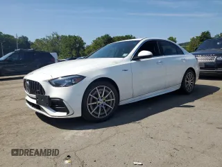 2023 Mercedes-Benz C 43 AMG z VIN W1KAF8HB9PR112024, wystawiony jako Copart lot #69120744 z przebiegiem 12 643 mil mil oraz Szkoda całkowita • Salvage title. Historia ofert i sprzedaży dostępna na DreamBid. Obrazek 1.