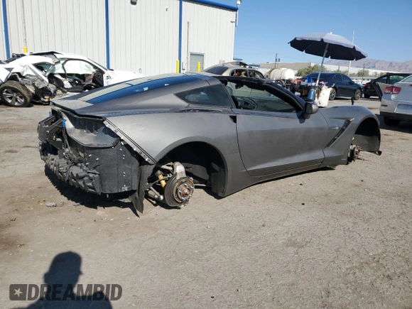 2015 Chevrolet Corvette 2LT with VIN 1G1YC2D79F5104035, listed as a Copart auction lot 68893664 with 56,029 mi miles and Salvage Title. Bid and sale history available at carsss.com. Image 3.