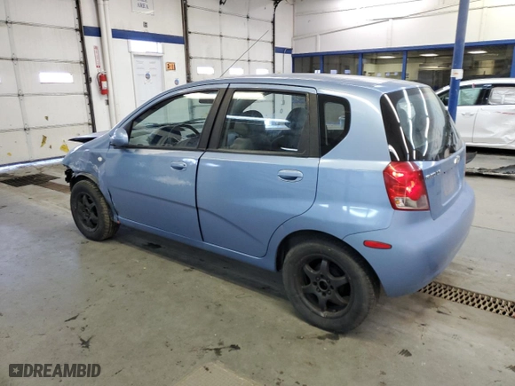 2005 Chevrolet Aveo LS with VIN KL1TD62645B476518, listed as a Copart auction lot 79022354 with 127,946 mi miles and Salvage Title. Bid and sale history available at carsss.com. Image 2.
