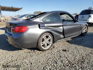 2014 BMW 4 Series 428i with VIN WBA3N7C58EF718587, listed as a Copart auction lot 46318375 with 82,454 mi miles and Salvage Title. Bid and sale history available at carsss.com. Image 3.